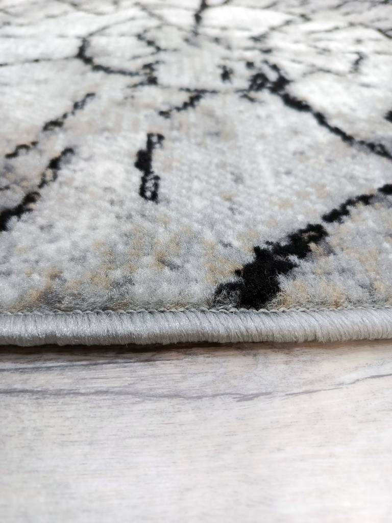 Ковер ЛАЙЛА ДЕ ЛЮКС современный 15751 серый