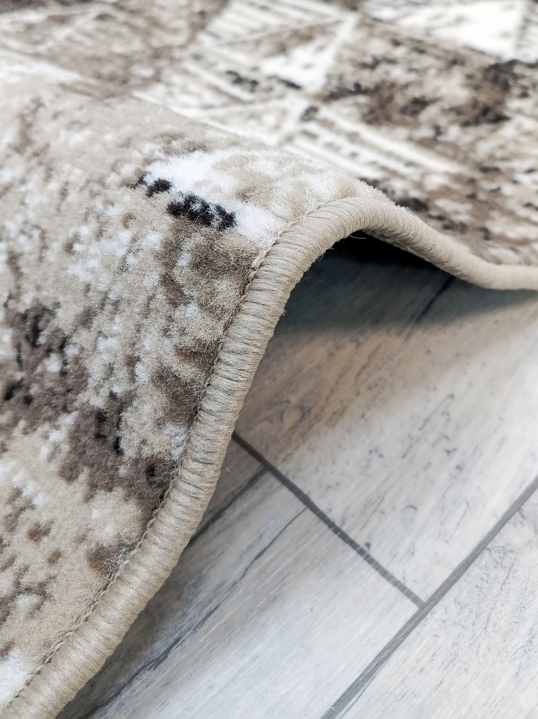 Ковер ЛАЙЛА ДЕ ЛЮКС современный 15850 бежевый