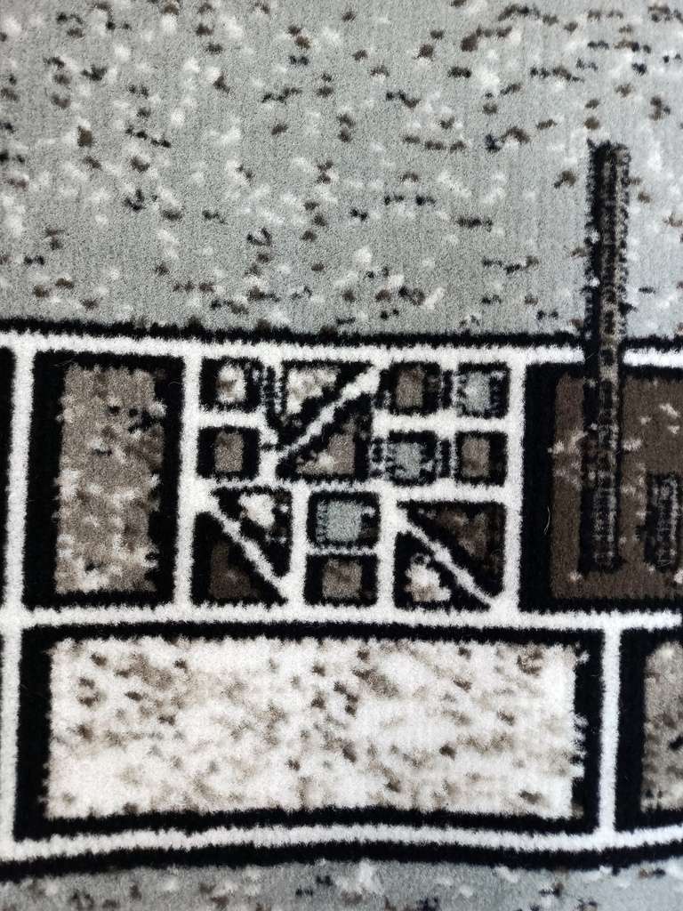 Дорожка SIERRA Абстракция ALBINA 3 Серо-голубой