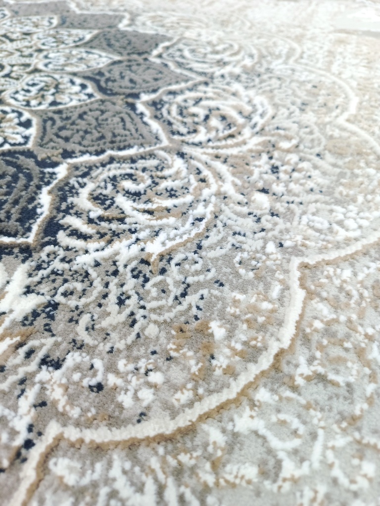 Ковер Deco Классический 27257 голубой овал