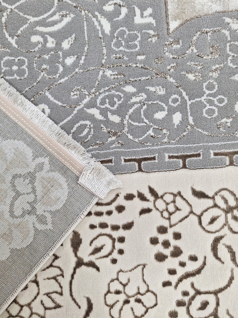 Ковер Лакшери классический 27715_23353 серый