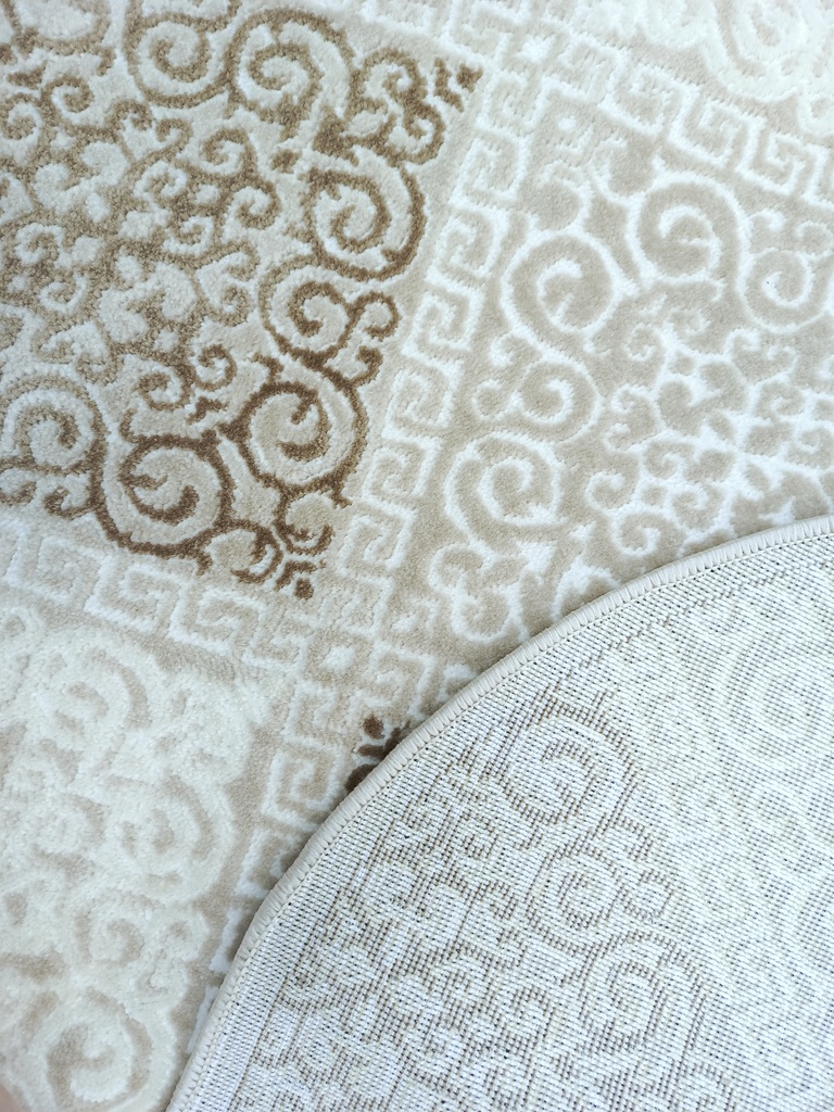 Ковер Визион современный 22005_24055 бежевый овал