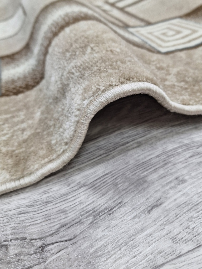 Ковер КРУИЗ современный 22413_29766 бежевый овал