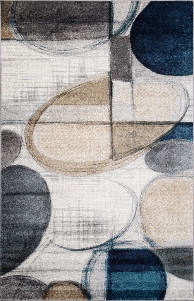 Ковер LONDON Современный D817 Серо-голубой