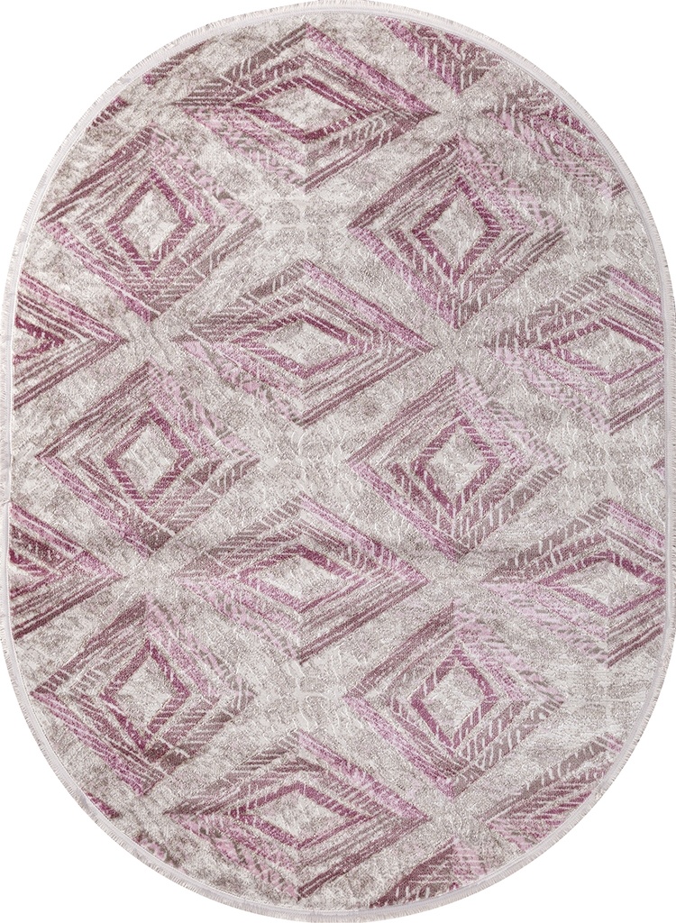 Ковер Morocco Современный D855 Розовый овал