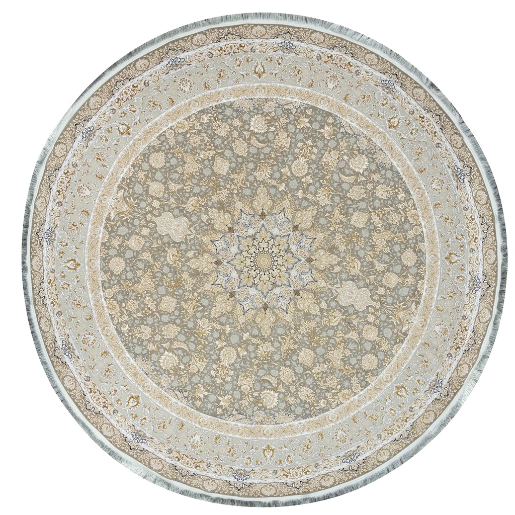 Ковер Salima Классический 8010 Желтый круг