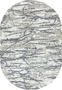 Ковер Альфа Современный 88055/55 овал Серый