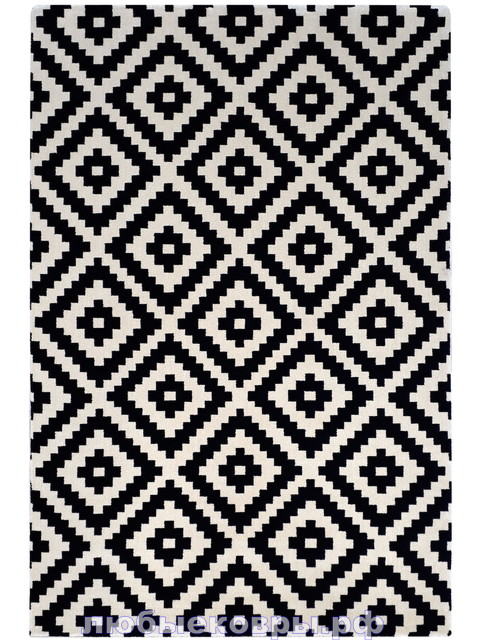 Ковер Black & White Современный 1738 Черный