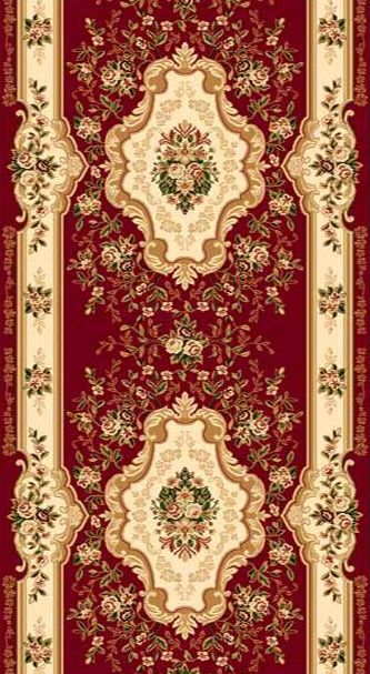 Дорожка Valencia Классический d017 Красный