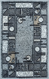 [ЛАЙЛА ДЕ ЛЮКС 15704_10766] Ковер ЛАЙЛА ДЕ ЛЮКС современный 15704 серый