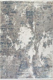 Ковер Лакшери современный 27704 серо-синий