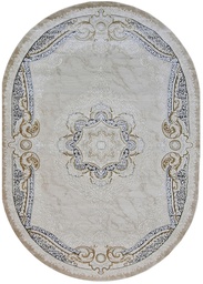Ковер КАСКАД Классический 25649_24366 бежевый овал
